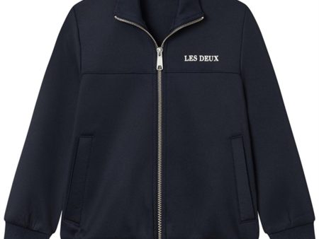 Les Deux Kids Dark Navy Ballier Track Jacket For Sale