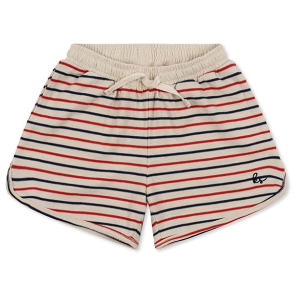 Konges Sløjd Tricolore Stripes Lin Classic Shorts on Sale