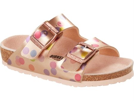 Birkenstock Arizona Kids Metallic Dots Copper Sandal on Sale