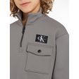 Calvin Klein Half-Zip Workwear Fleece Popover Brushed Nickel Discount