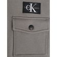 Calvin Klein Half-Zip Workwear Fleece Popover Brushed Nickel Discount