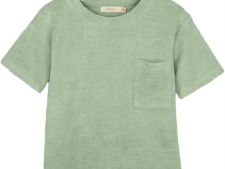 Fliink Dusty Green Teddy T-Shirt Hot on Sale