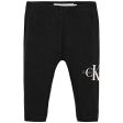 Calvin Klein Monogram Leggings Ck Black For Sale