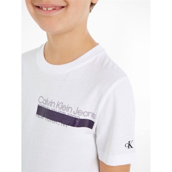 Calvin Klein Hero Mini Logo T-Shirt Bright White For Sale