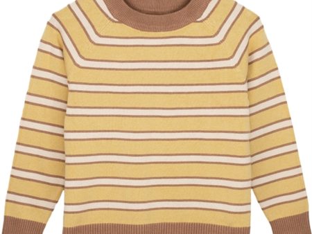 Fliink Cocoon Stripe Favo Stripe Strikket Pullover Online Hot Sale