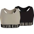 Calvin Klein Bralette 2-Pak Mistybeige Pvhblack For Discount