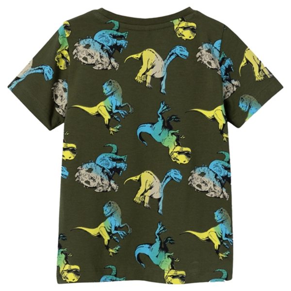 Name it Rifle Green Julle Jurassic T-Shirt For Cheap