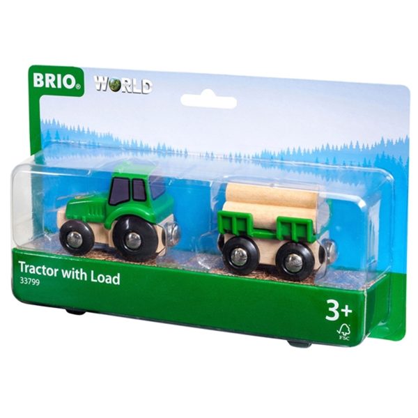 BRIO® Traktor m. Vogn Og Tømmer on Sale