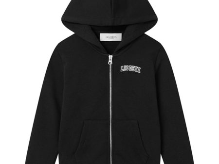 Les Deux Kids Black Ivory Blake Glidelås Hoodie Online Hot Sale