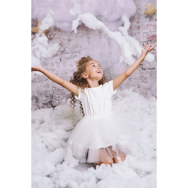 Dolly by Le Petit Tom Tutully T-Shirt Tutu Kjole White Hot on Sale