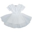 Dolly by Le Petit Tom Tutully T-Shirt Tutu Kjole White Hot on Sale