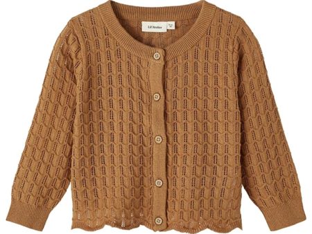 Lil Atelier chipmunk Dija Loose Strikk Cardigan Online Sale