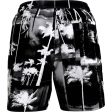 Calvin Klein Medium Drawstring Svømmeshorts Ck Palm Black Aop Online Hot Sale