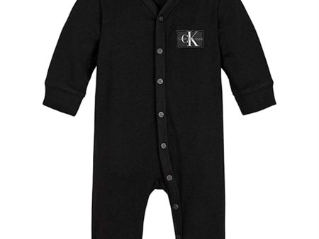 Calvin Klein Monogram Rib Heldrakt Ck Black Online Sale