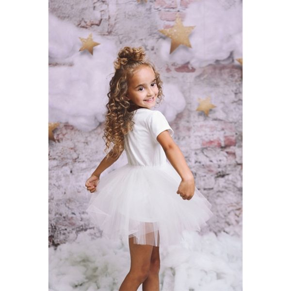 Dolly by Le Petit Tom Tutully T-Shirt Tutu Kjole White Hot on Sale