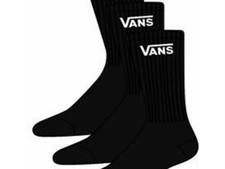 VANS By Classic Crew Youth Sokker 3-Pakning Black Cheap