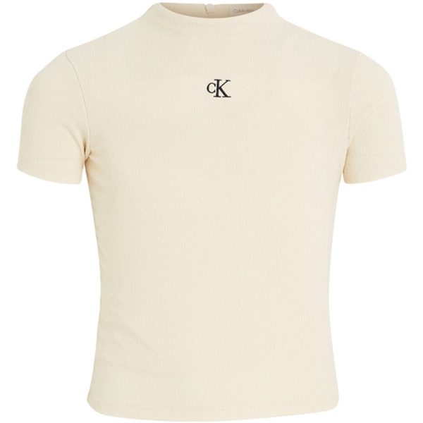 Calvin Klein Light Crinkle T-Shirt Whitecap Gray Sale