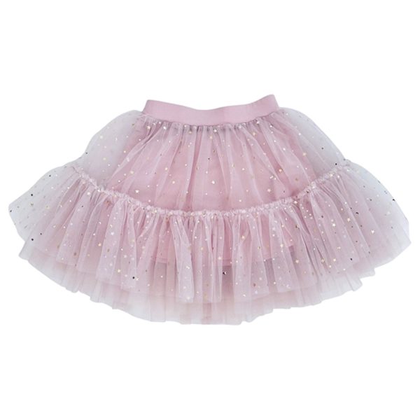 Dolly by Le Petit Tom Stars & Moon Tulle Tutu Skjørt Dusty Violet on Sale