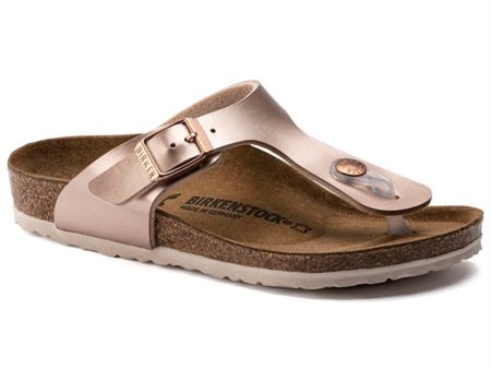 Birkenstock Gizeh Kids Electric Metallic Copper Sandal Online Sale