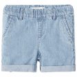 Name it Light Blue Denim Ryan Jog Denim Shorts Online Hot Sale