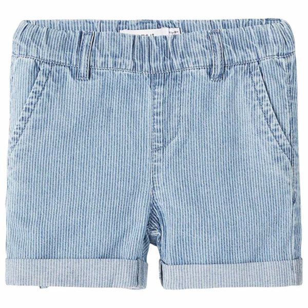 Name it Light Blue Denim Ryan Jog Denim Shorts Online Hot Sale