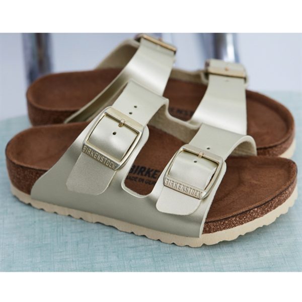 Birkenstock Arizona Kids Electric Metallic Gold Sandal Online