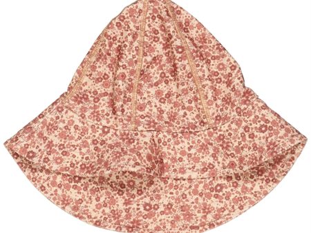 Wheat Red Flower Meadow UV Solhatt Hot on Sale