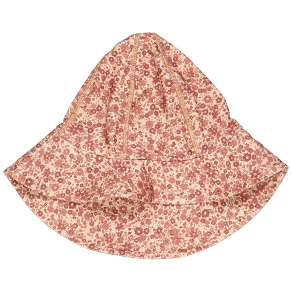 Wheat Red Flower Meadow UV Solhatt Hot on Sale