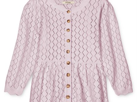 Fliink Lavender Fog Oma Strikk Cardigan For Sale