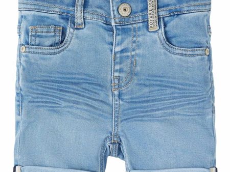 Name it Light Blue Denim Silas Slim Denim Shorts on Sale