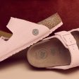 Birkenstock Arizona Kids TEX Canvas Soft Pink Sandal Discount