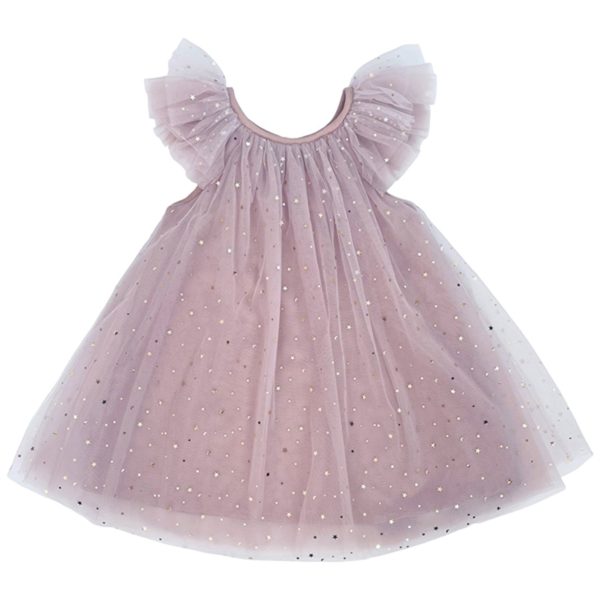 Dolly by Le Petit Tom Fairy Tulle Kjole Dusty Violet Hot on Sale