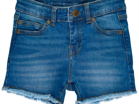 THE NEW Medium Blue Agnes Denim Shorts Online Sale