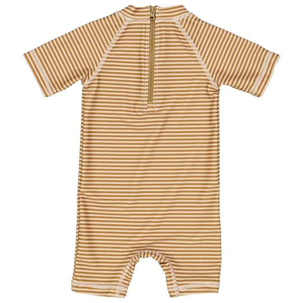 Wheat Golden Green Stripe Cas Badedrakt on Sale