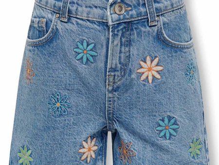 Kids ONLY Light Blue Denim Fine Denim Shorts Online now