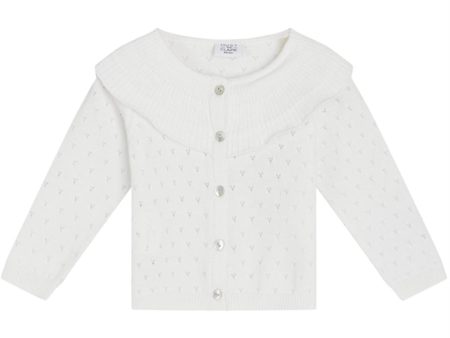 Hust & Claire Baby Pen Cardigan White Online Sale