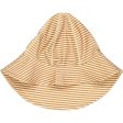 Wheat Golden Green Stripe UV Solhatt Hot on Sale