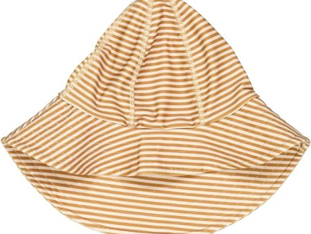 Wheat Golden Green Stripe UV Solhatt Hot on Sale