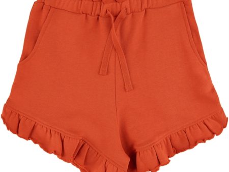 Soft Gallery Scarlet Ibis Heidi Frill Sweat Shorts Supply