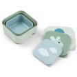 Done by Deer Snack Box Set 3-pack Happy Clouds Green Fashion