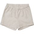 Huttelihut Set Shorts Linen Mini Stripes Camel Hot on Sale