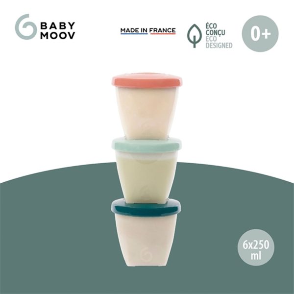 Babymoov ECO madbøtter - 6x 250ml For Discount