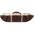 COPENHAGEN COLORS Barneseng & Play Teppe vol. 2 Dark Brown w. Cream Solid Stripe Cheap