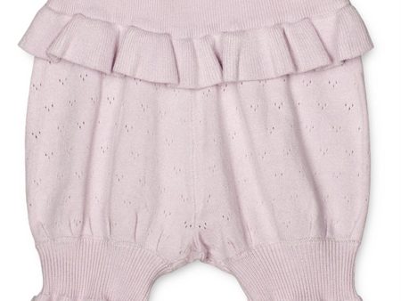 Fliink Lavender Fog Fame Strikk Shorts on Sale