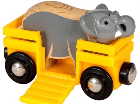 BRIO® Vogn m. Elefant Discount