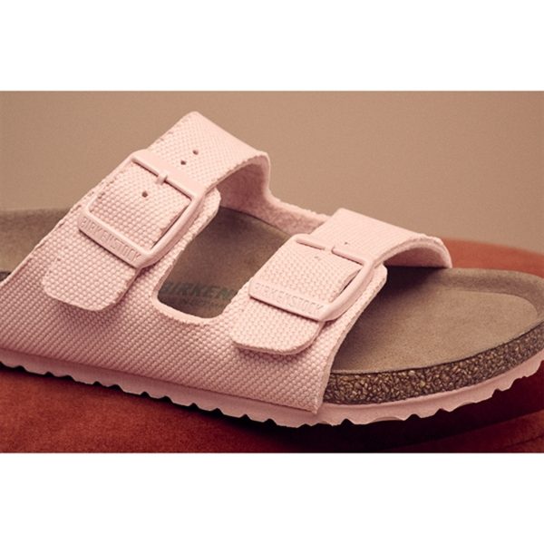 Birkenstock Arizona Kids TEX Canvas Soft Pink Sandal Discount