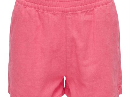 Kids ONLY Camellia Rose Caro Hør Pull-up Shorts Online Sale