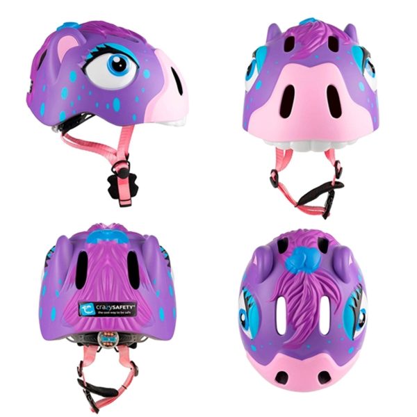 Crazy Safety Hest Cykelhjelm Purple on Sale