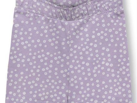 Kids ONLY Purple Rose May Høy Midje Shorts Hot on Sale