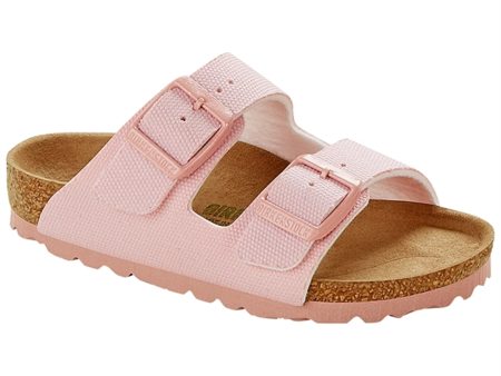 Birkenstock Arizona Kids TEX Canvas Soft Pink Sandal Discount